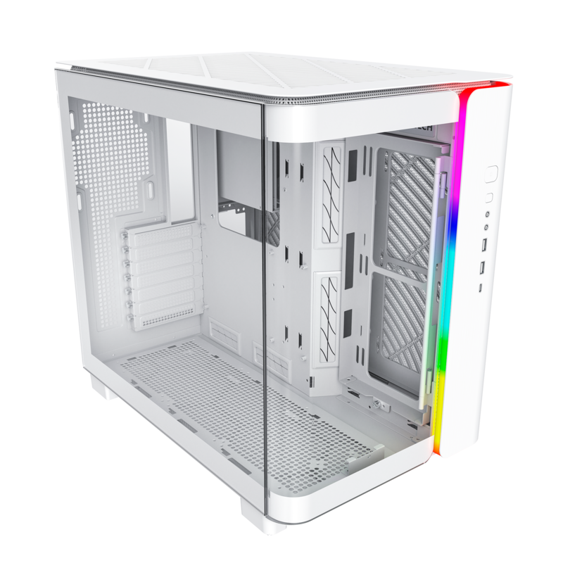 Montech KING 95 Tower-Gehäuse, weiß, Tempered Glass x 2, Gebraucht