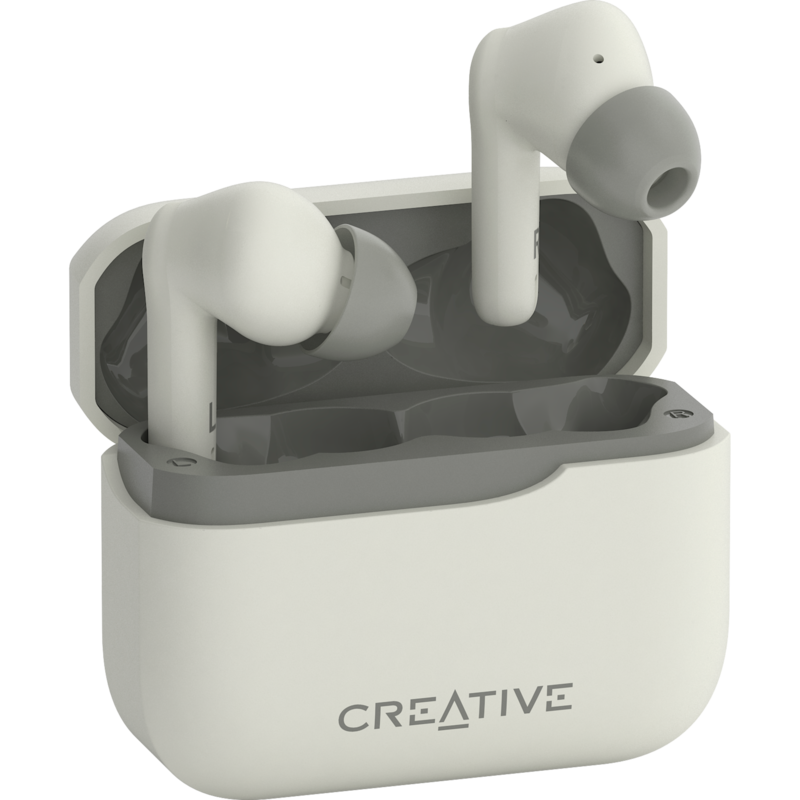 Creative Zen Air Plus Kopfhörer, creme, Bluetooth, USB-C