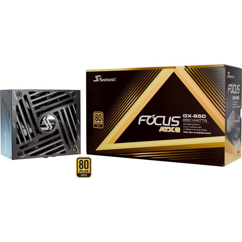 Seasonic FOCUS GX-850-V4 850W ATX3.1 PC-Netzteil, schwarz, 1x 12-Pin High Power