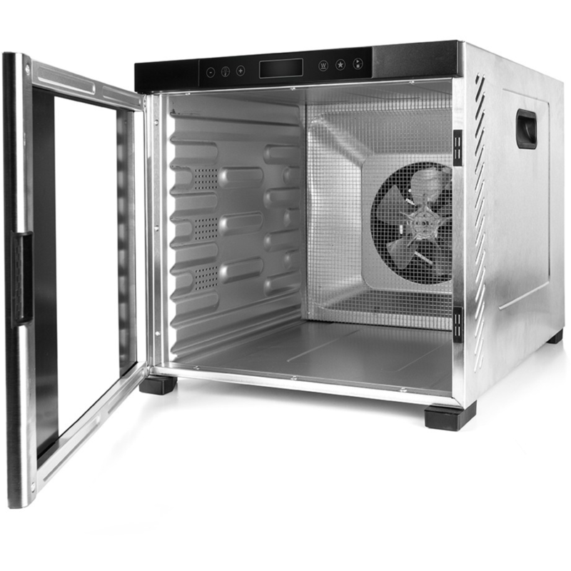 Rommelsbacher Dörrautomat DA 1050, edelstahl/schwarz, 1.100 Watt, Dörrfläche