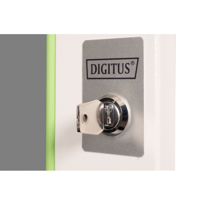 Digitus Glas-Fronttür für 19" 16HE Wandgehäuse Unique Serie Frontpanel, grau, 16