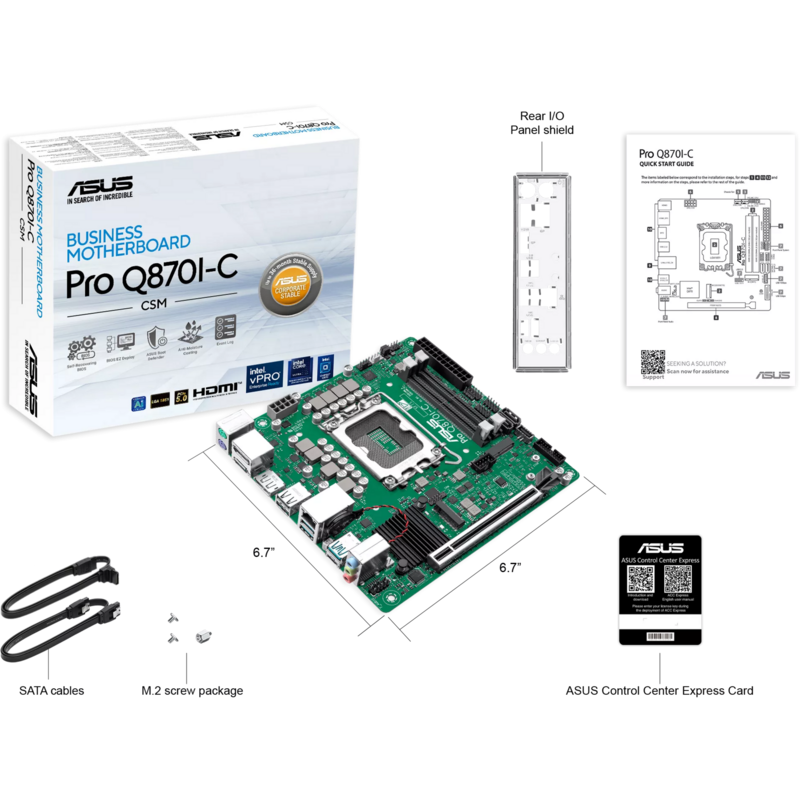 ASUS PRO Q870I-C-CSM Mainboard