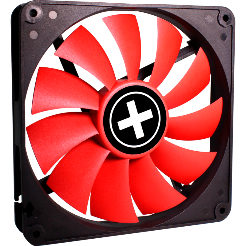 Xilence Performance C Serie 140x140x25 Gehäuselüfter, schwarz/rot