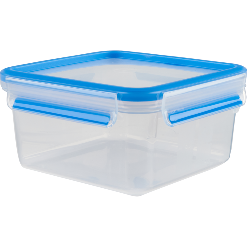 Emsa CLIP & CLOSE Frischhaltedose Dose, transparent/blau, 1,3 Liter