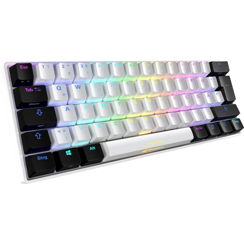 Sharkoon SKILLER SGK50 S4 Gaming-Tastatur, weiß/schwarz