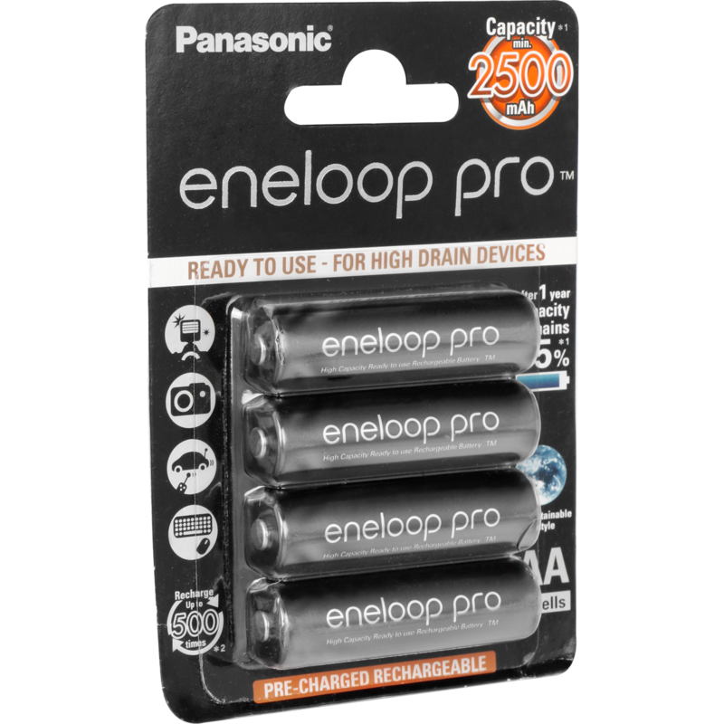 Panasonic Akku eneloop pro, Mignon AA 1,2V, 4 Stück