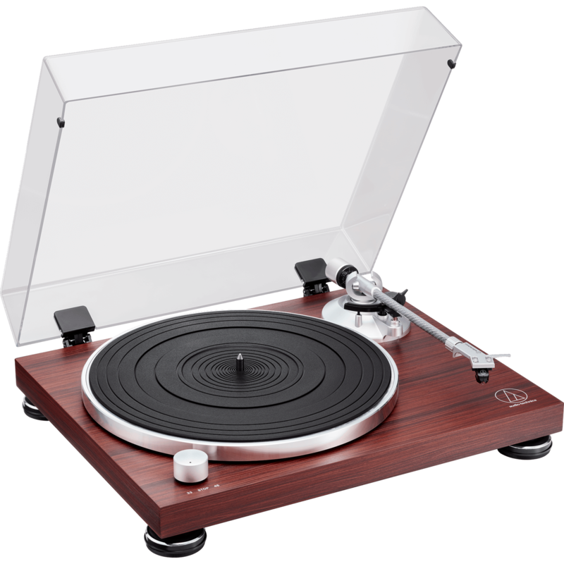 Audio-Technica AT-LPW50BTRW Plattenspieler, holz, Bluetooth, Phonovorverstärker
