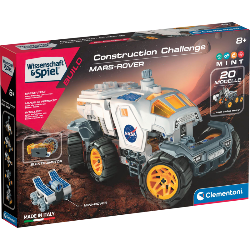 Clementoni Construction Challenge - Mars-Rover Konstruktionsspielzeug