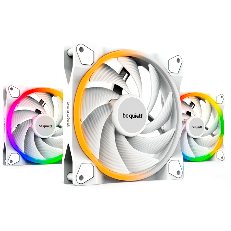 be quiet! Light Wings White 140mm PWM high-speed Triple Pack Gehäuselüfter