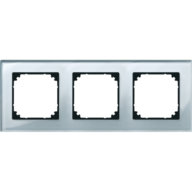 Merten Rahmen Glas 3-fach für senkrechte und waagerechte Montage