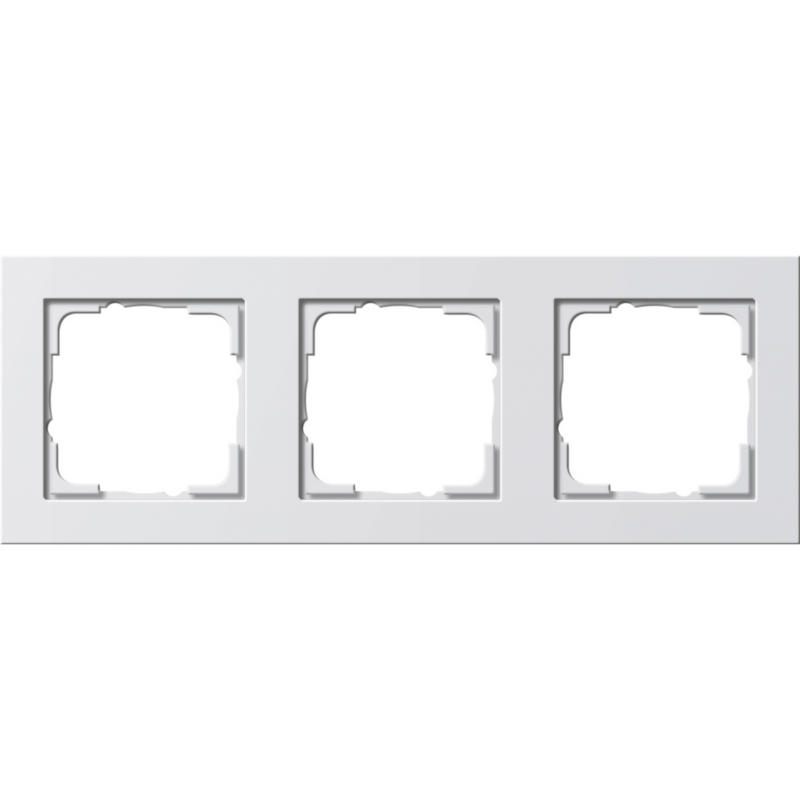 Gira Rahmen dreifach Reinweiß glänzend Kunststoff Thermoplast Unterputzmontage