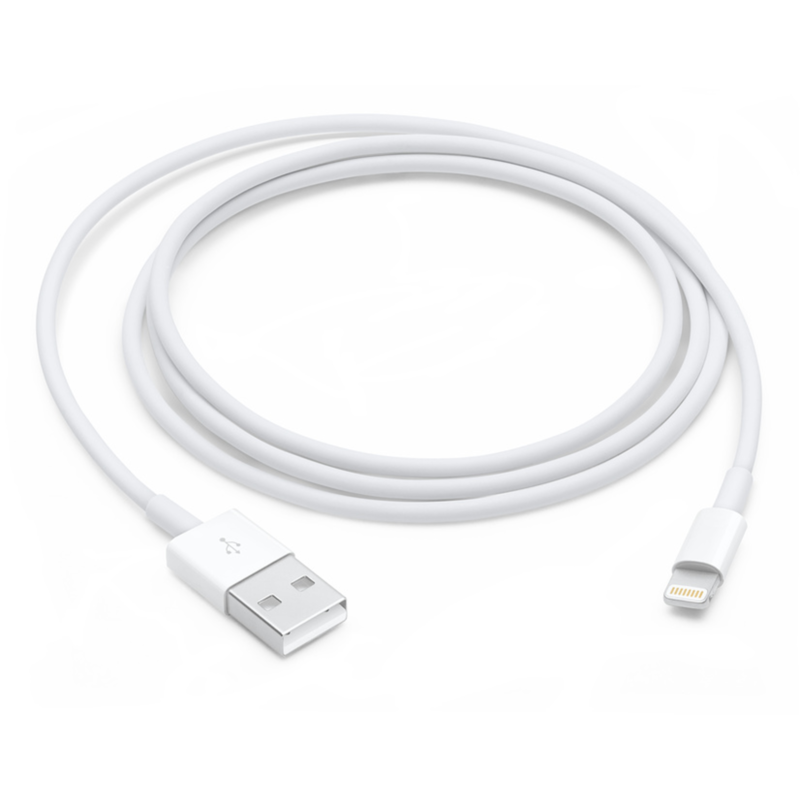 Apple USB 2.0 Adapterkabel, USB-A Stecker > Lightning Stecker Kabel, weiß, 1