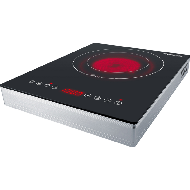 Steba Glaskeramik-Kochfeld HK 30 Kochplatte, schwarz/silber