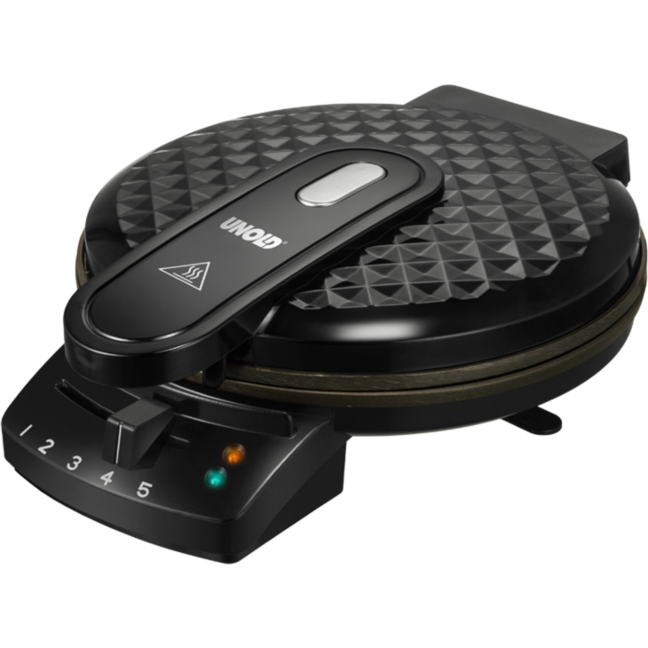 Unold Waffelautomat Diamant Waffeleisen, schwarz, 1.200 Watt
