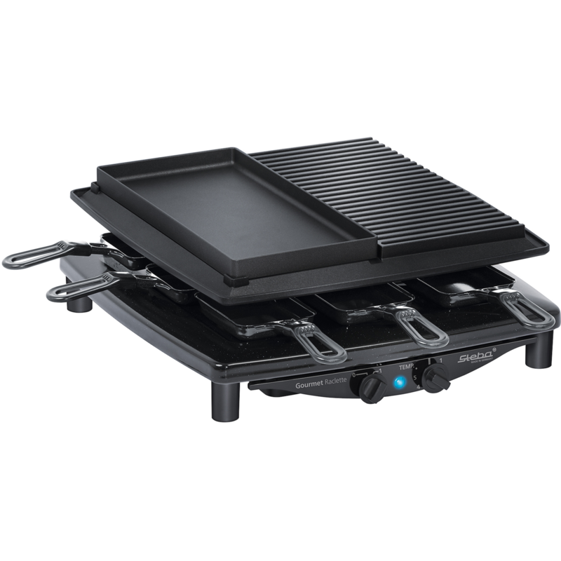 Steba Raclette RC 4 Plus Deluxe, schwarz, Gebraucht