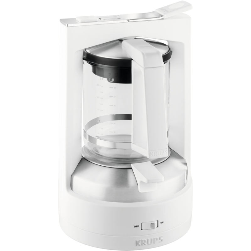 Krups T8.2 KM 4682 Filtermaschine, weiß/silber