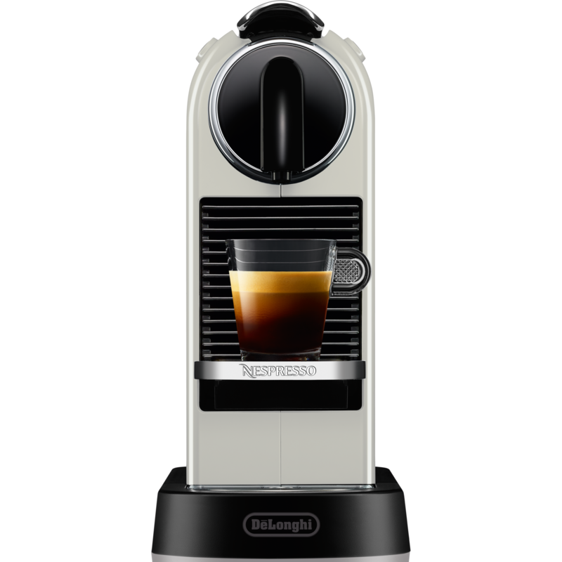 DeLonghi Nespresso Citiz EN 167.W Kapselmaschine, weiß, Gebraucht