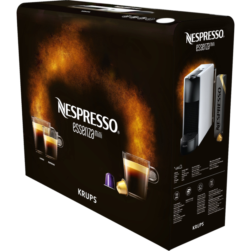 Krups Nespresso Essenza Mini XN1101 Kapselmaschine, weiß, Gebraucht