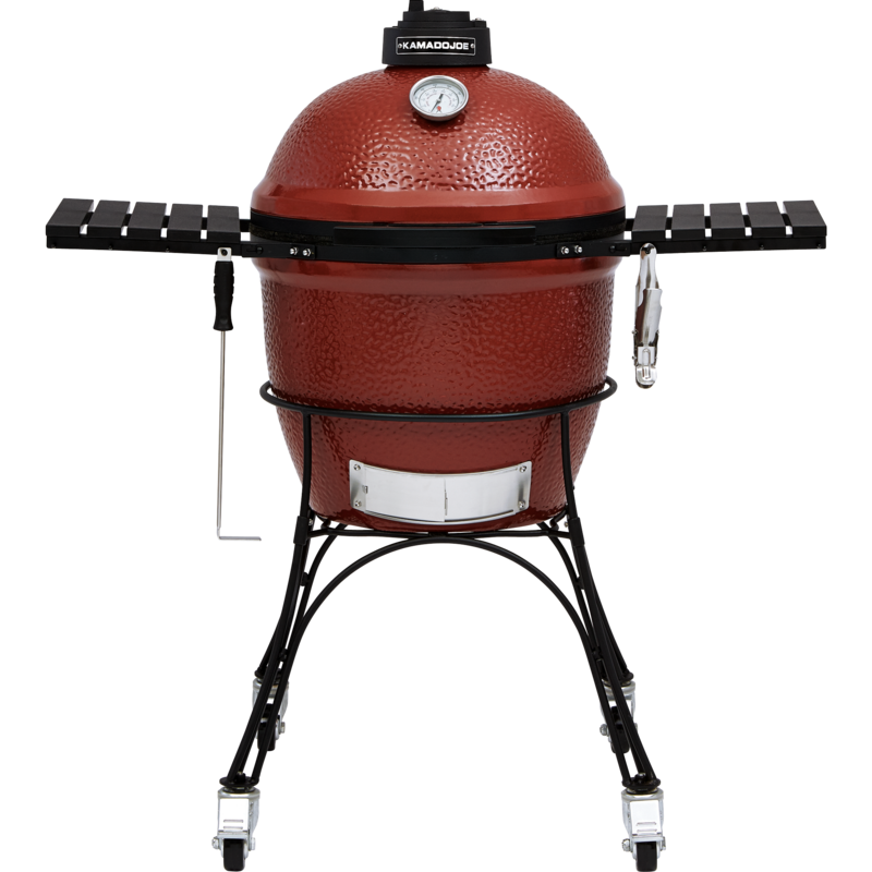 Kamado Joe Holzkohlegrill Classic Grill, rot/schwarz, Ø 46cm