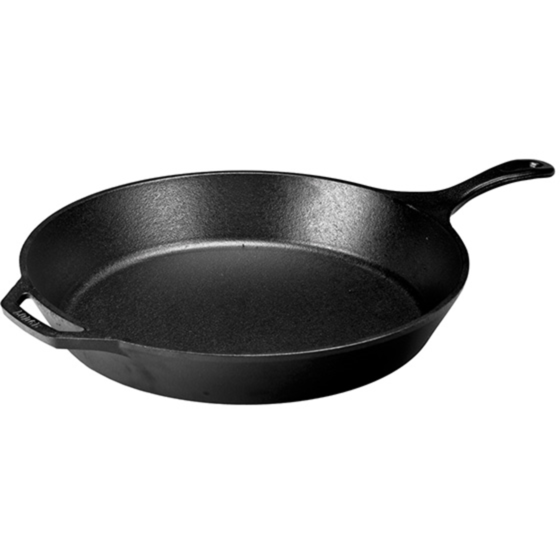 Lodge Bratpfanne L14SK3 mit Stiel Pfanne, schwarz, Ø 38cm