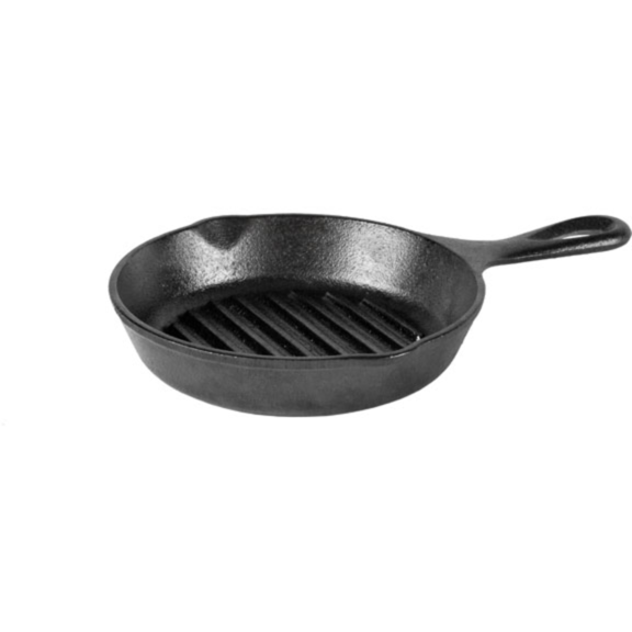 Lodge Grillpfanne L3GP, mit Stiel Pfanne, schwarz, Ø 16,5cm