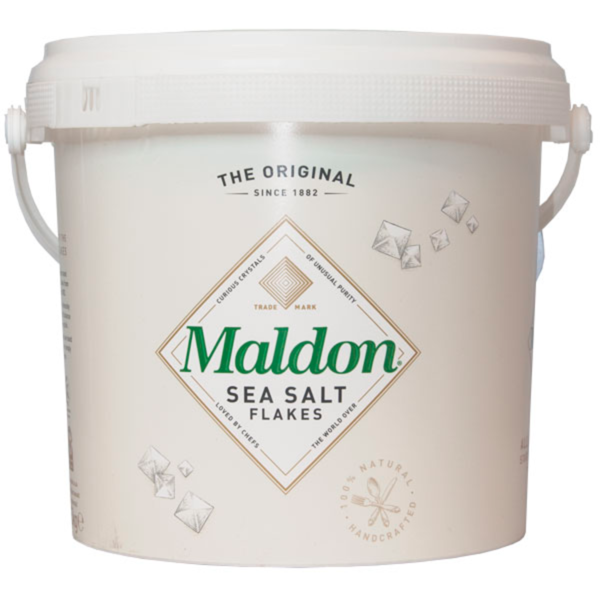 Maldon Sea Salt Flakes Gewürz, 1,4 kg, Eimer