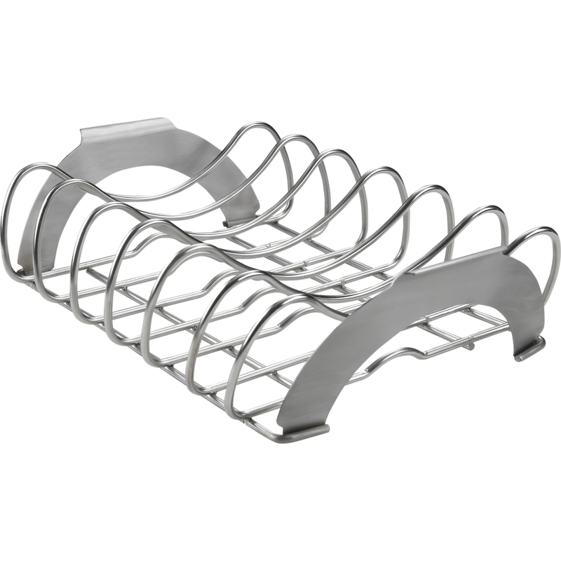 Napoleon PRO Edelstahl Sparerib-Halter Grillkorb, silber