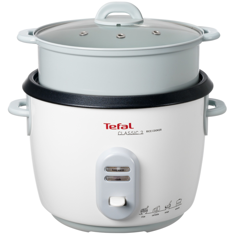 Tefal Reiskocher Classic RK1011, weiß/silber, 700 Watt, 5 Liter, Gebraucht