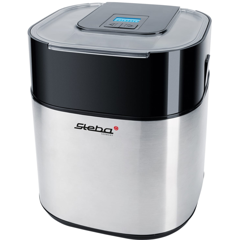 Steba Eismaschine IC 30, edelstahl/schwarz, für 1.500ml Eiscreme, 9,5 Watt