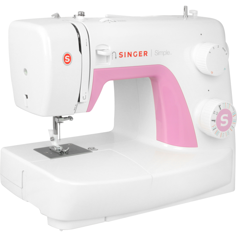 Singer Mechanische Nähmaschine Simple 3223, weiß/pink