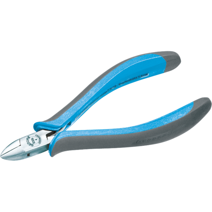 GEDORE Elektronik-Seitenschneider 8306-4, ESD Schneid-Zange, schwarz/blau, mit