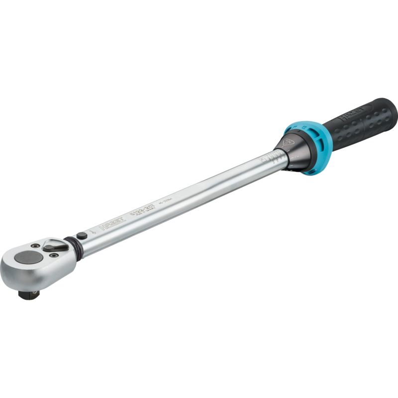 Hazet Drehmomentschlüssel 5122-2 CT, 1/2", silber/schwarz, mit Umschaltknarre