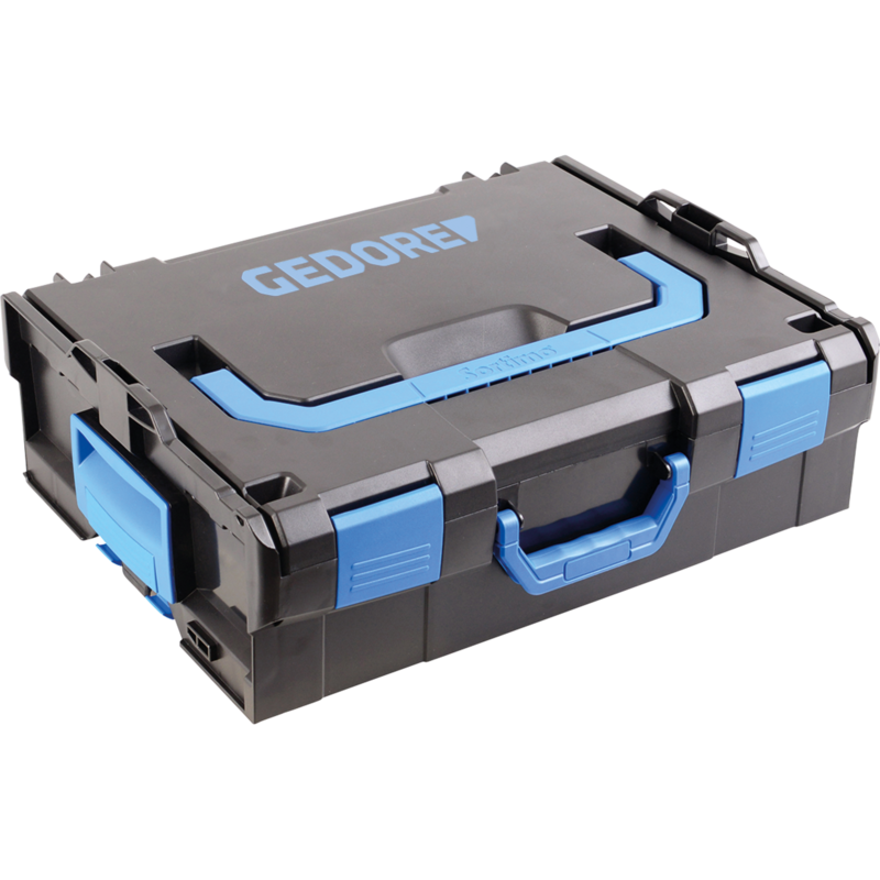 GEDORE L-BOXX 136, leer, mit Frontgriff Werkzeugkiste, schwarz/blau