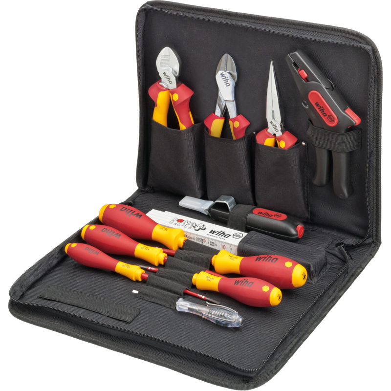 Wiha Best of VDE Werkzeug-Set für Elektriker, rot/gelb