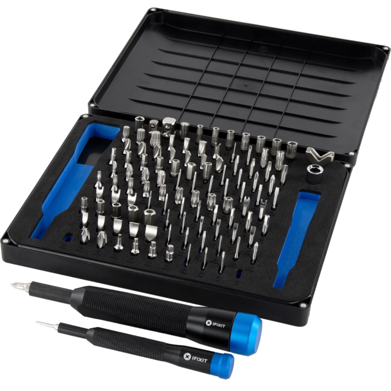 iFixit Manta Precision Bit-Satz, schwarz/blau, 114-teilig
