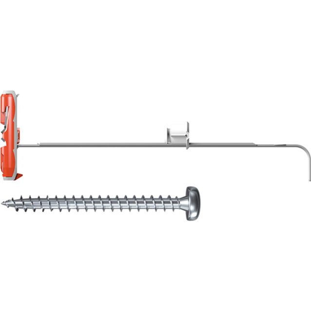 fischer Kippdübel DUOTEC 10 S PH Dübel, hellgrau/rot, 25 Stück, mit Schraube