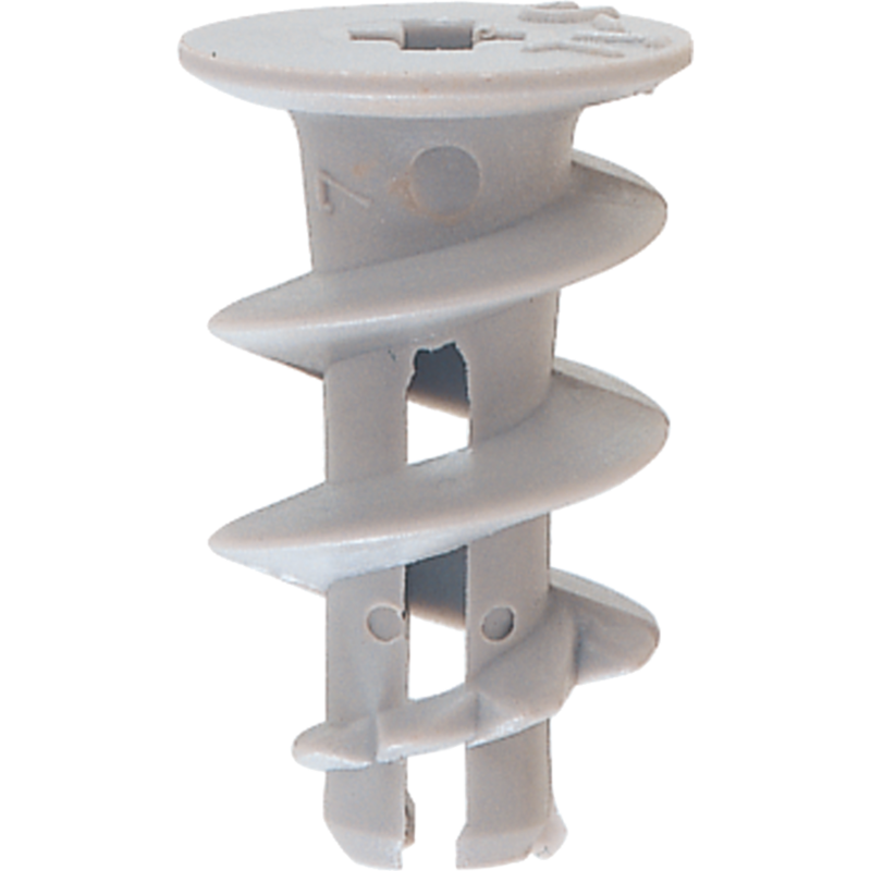 fischer Gipskartondübel GK S Dübel, hellgrau, 50 Stück, mit Schraube