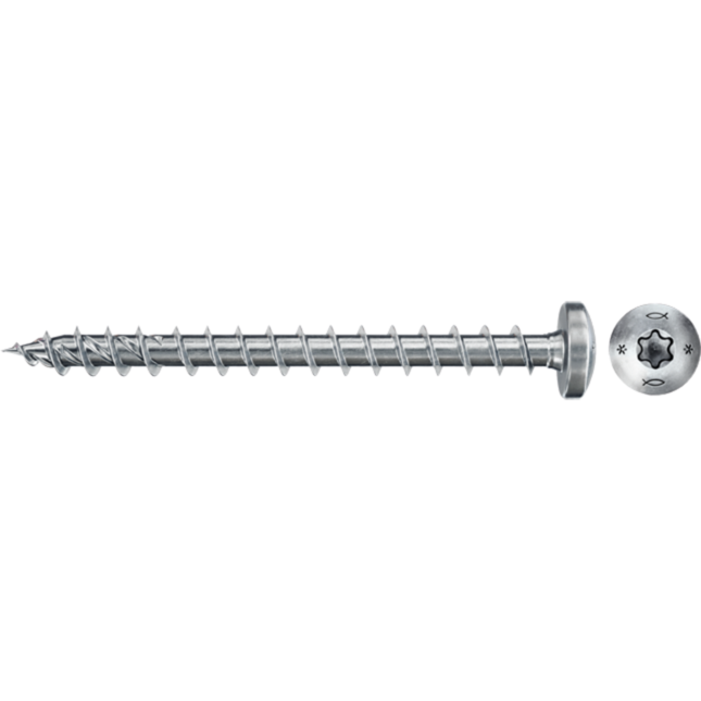 fischer Spanplattenschraube Power-Fast II 5,0x70 Panhead Schraube, 50 Stück