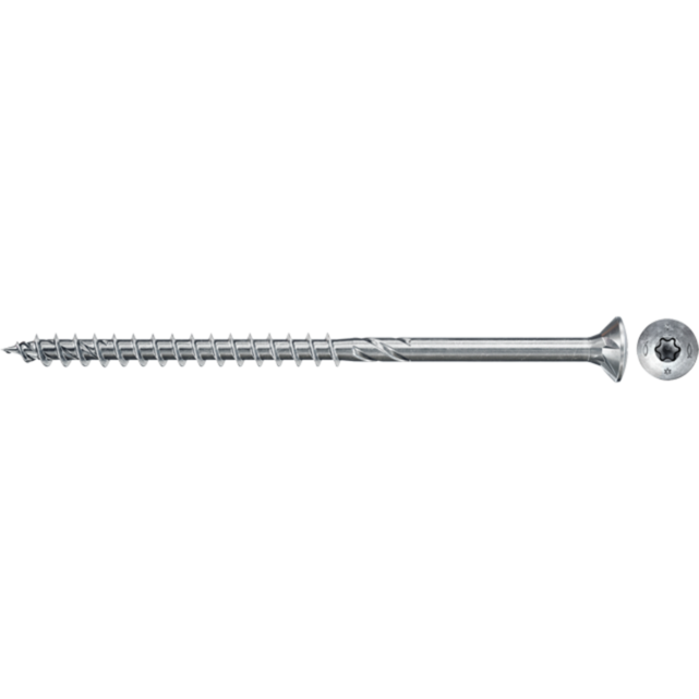 fischer Spanplattenschraube Power-Fast II 5,0x80 Senkkopf Schraube, 50 Stück