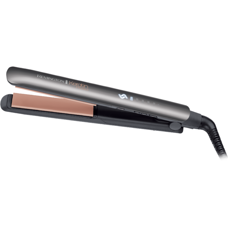 Remington Keratin Protect S8598 Haarglätter, silber/schwarz