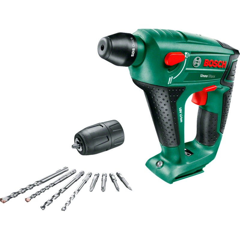 Bosch Heimwerken & Garten Akku-Bohrhammer Uneo Maxx solo, 18Volt, grün/schwarz