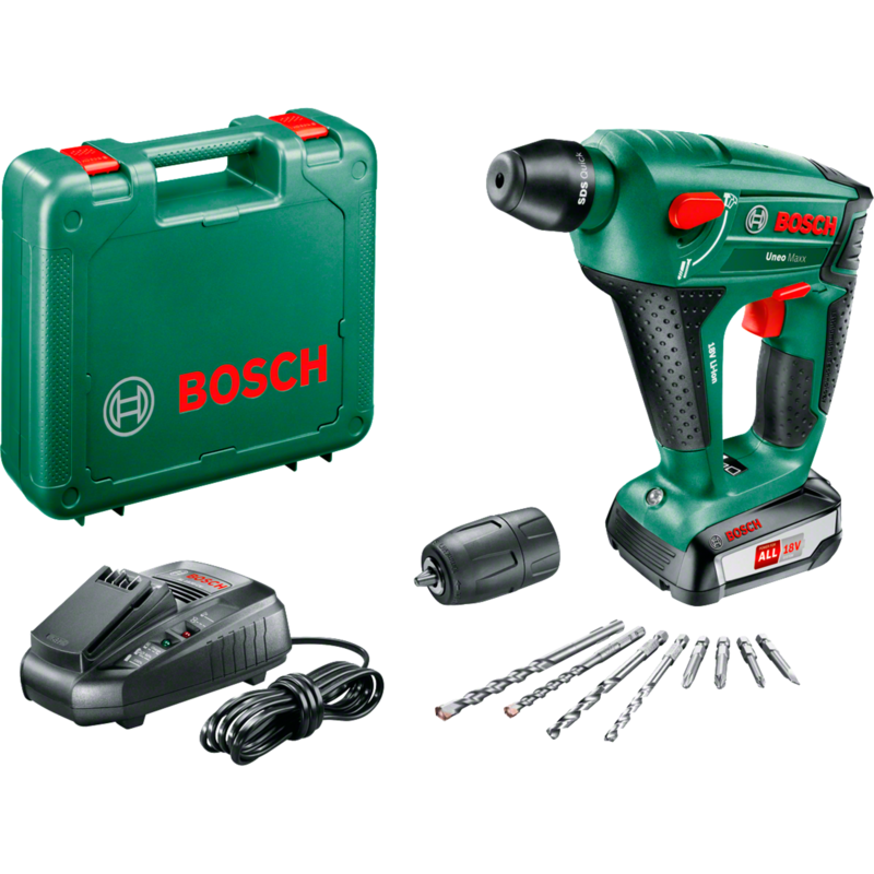 Bosch Heimwerken & Garten Akku-Bohrhammer Uneo Maxx, 18Volt, grün/schwarz