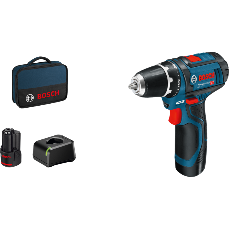 Bosch Professional Akku-Bohrschrauber GSR 12V-15 Professional, 12 Volt