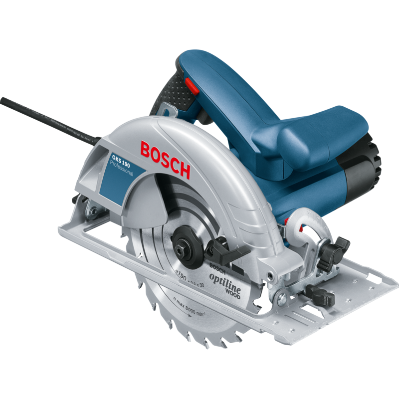 Bosch Professional Handkreissäge GKS 190 Professional, blau/silber, 1.400 Watt
