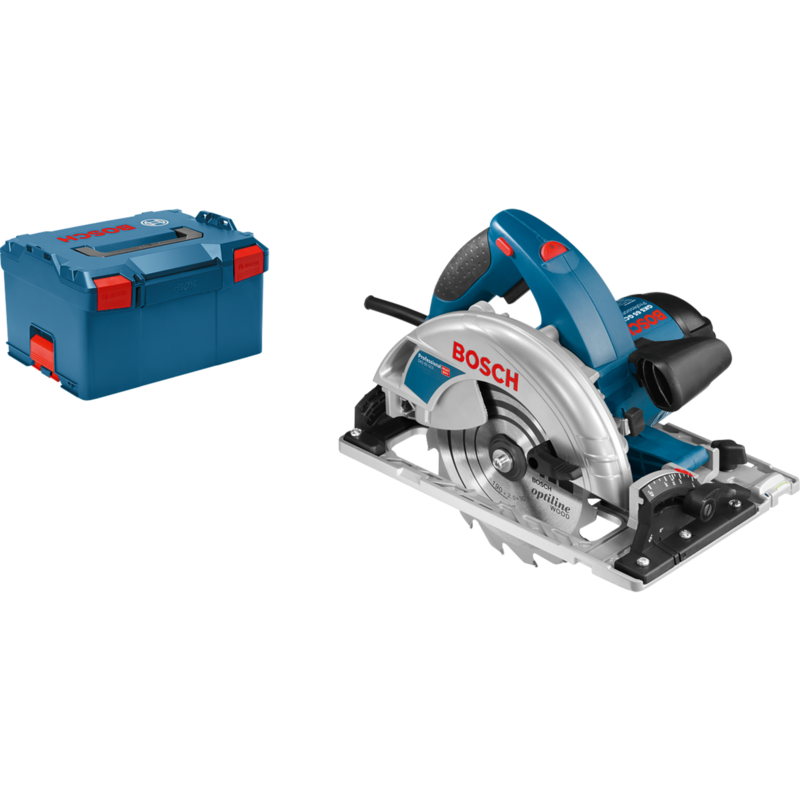 Bosch Professional Handkreissäge GKS 65 GCE Professional, blau/schwarz, L-BOXX