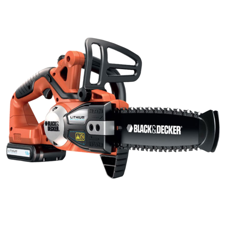 BLACK+DECKER Akku-Kettensäge GKC1820L20, 18Volt, orange/schwarz, Li-Ionen Akku