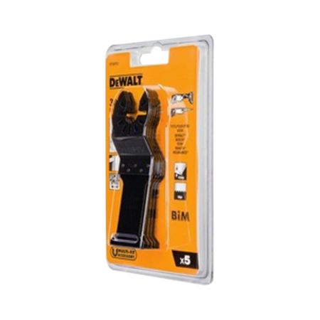 DEWALT Multi-Tool Sägeblatt DT20723, 43 x 30mm, 5 Stück, BiM, 5 Stück, Breite