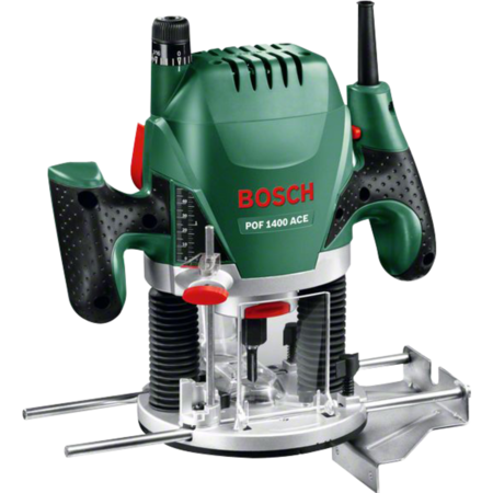 Bosch Heimwerken & Garten Oberfräse POF 1400 ACE, grün/schwarz, 1.400 Watt