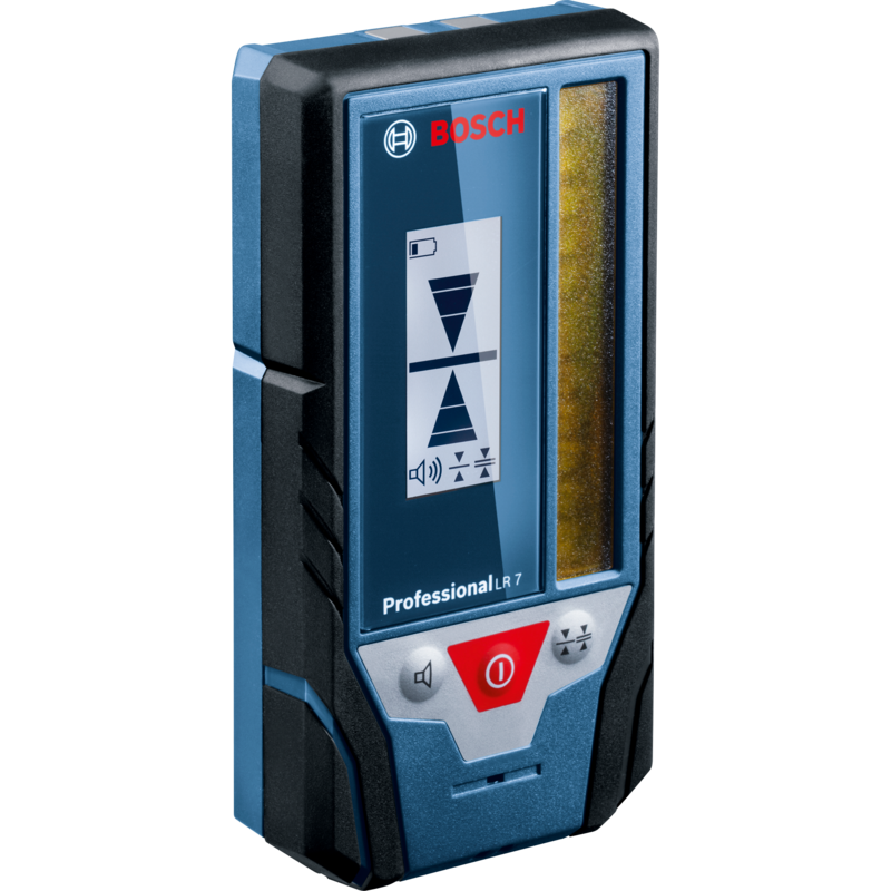 Bosch Professional Laser-Empfänger LR7 + Halterung, blau/schwarz