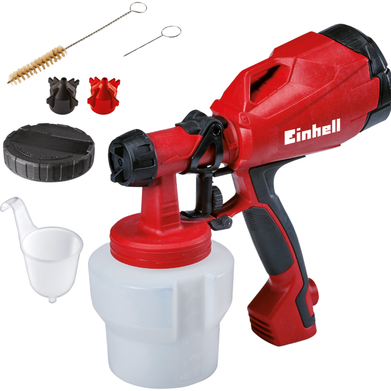 EINHELL Farbsprühpistole TC-SY 500 P Sprühpistole, rot/schwarz, 500 Watt